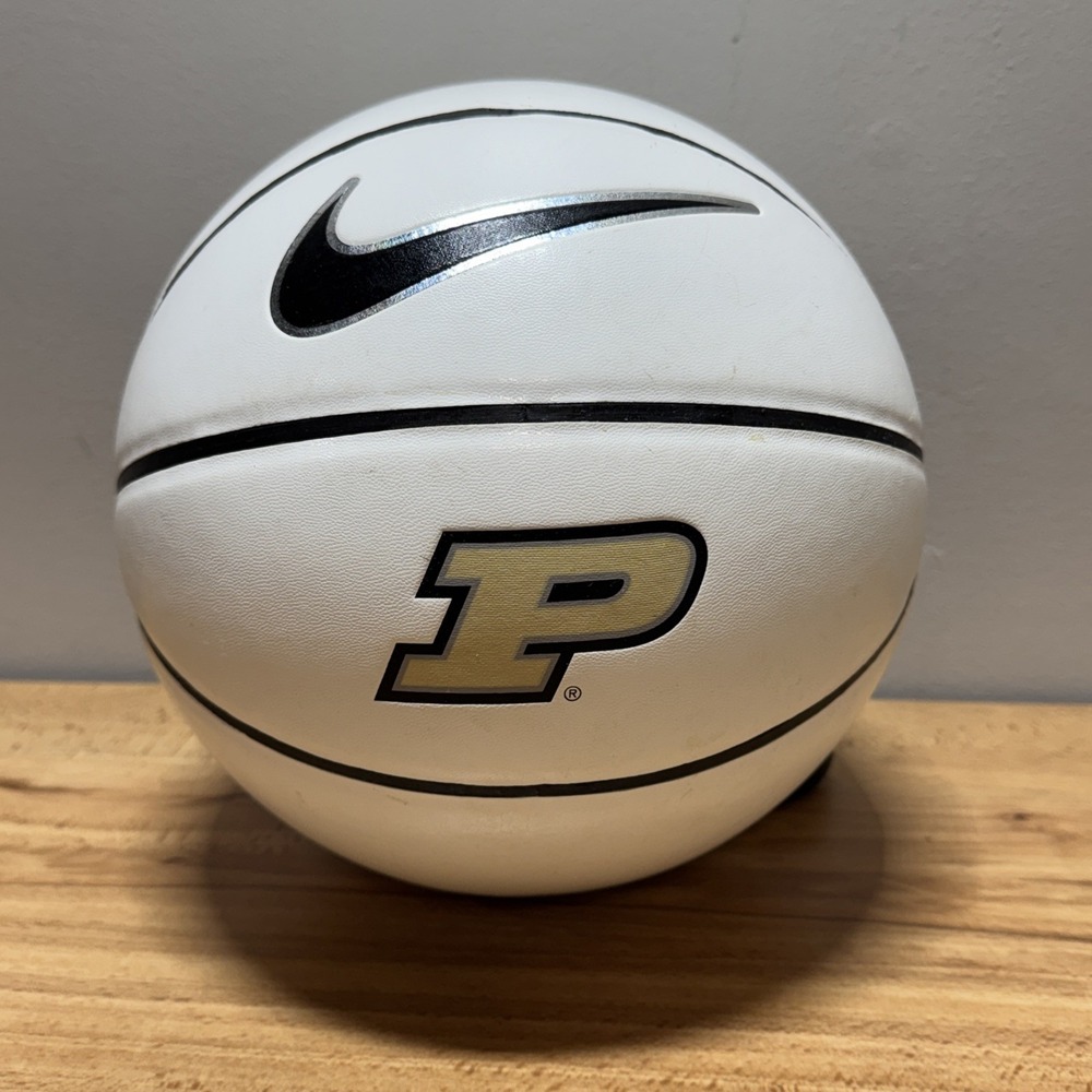 Purdue Boilermakers Nike Autographic Basketball White Leather Blank Signatures